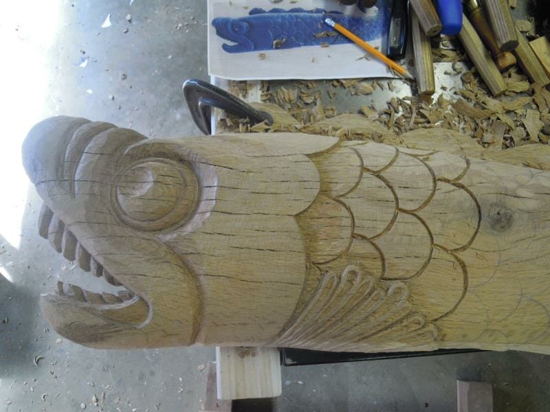 Roman's Arts - Roman Fish Head Scales Detail