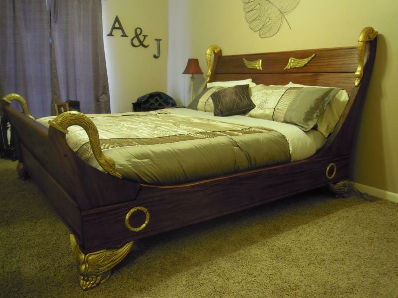 Roman's Arts - French Bed Swan Side