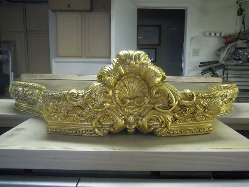 Roman's Arts - Tester Bed Gold Plated